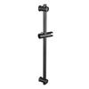 Barra de Ducha de Acero Inoxidable 304 Barra Ajustable para Base de Ducha Soporte Deslizante Simple Negro para Ducha de Baño