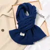 Cachecol trançado de tricô espesso, fofo, macio, estilo japonês, para mulheres, outono e inverno, quente, combina com tudo, para estudantes, casais, cachecol de lã