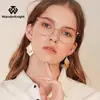 Óculos Antiluz Azul Novos Transfronteiriços Moda Haste de Metal com Mola Lentes Planas Armação de Óculos Estilo Popular Ins Europeu e Americano