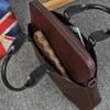 Maletín portátil informal de estilo coreano para negocios, estilo retro, de PU, estilo caballo loco, bandolera de un solo hombro, para ordenador y archivos