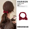 Goma para el pelo simple de satén estilo coreano para mujer, sujetador antideslizante para coleta alta, cuerda de pelo colorida, accesorio para el pelo elástico
