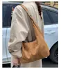 Bolso Tote Retro Esmerilado de Gran Capacidad para Otoño e Invierno Bolso de Mano de Gamuza Bolso Cruzado de Hombro Bolso Casual para Viajeros para Mujer