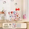 Caixa de Exibição Hellokitty Caixa Surpresa Armazenamento Suporte de Exibição Feito à Mão Escritório Caixa de Armazenamento Transparente Armário de Exibição Acrílico