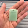 Colar Marca Segura de Jade Sintético Pingente de Jade Hetian Sintético para Casal Homens e Mulheres Corrente Longa para Suéter Bem-Estar de Transmissão ao Vivo da Sorte