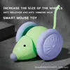 Nuevo Juguete Inteligente Eléctrico para Gatos con Sensor de Evitación Ratón Juguete para Gato Mascota Auto-Placer y Alivio del Aburrimiento Artefacto Inteligente para Provocar Gatos
