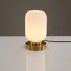 Lámpara de Mesa LED Minimalista Moderna Lámpara de Mesita de Noche para Niña Decoración de Estudio Luz Nocturna de Vidrio Luz Ambiental para Dormitorio