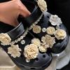 Novedad Estilo Flor de Perla Dijes de Zapato de Gama Alta para Zuecos, Decoraciones de Zapato, Adornos de Superficie de Zapato 3D, Accesorios Desmontables