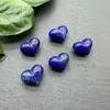 Venta al por mayor 14*17mm Piedra Natural Cristal Corazón Forma Amatista Melocotón Materiales para Ensartar Pulsera Collar Hecho a Mano DIY