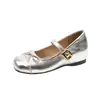 Nueva colección de otoño 2026 para mujer: Zapatos de tacón bajo con punta fina, perfectos para combinar con faldas, ropa de noche, estilo ballet, zapatos planos Mary Jane JK