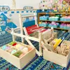 Soporte de Exhibición para Área de Tejido Creación Ambiental para Jardín de Infancia Estante de Almacenamiento de Hilo Hecho a Mano Área de Arte Colocación de Área Paquete de Materiales para Tejer