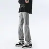 Jeans Masculino Primavera e Outono Novo Moda Jovem Retro Calças Masculinas de Perna Reta Perna Larga Casual Casual Calças Longas Masculinas