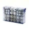 Bolas de Natal, Decorações de Árvore de Natal, Acessórios para Pendurar, Bolas Decorativas de Natal de Plástico Dourado Galvanizado, Enfeites de Bola de Ano Novo