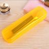 Portacepillos de dientes de colores nuevos para viajes creativos, Estuche protector transparente para cabezal de cepillo de dientes, Caja de almacenamiento, Estuche de plástico para bolígrafos