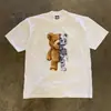 Camiseta Masculina de Algodão Puro Manga Curta Verão Gola Redonda Solta Tamanho Grande com Etiqueta de Corte para Liberação de Comércio Exterior