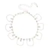 Deseo cadena caliente multicapa simple ola tobillera Playa playa playa llena de diamante diamante joyería A023