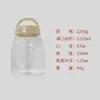 Frasco de plástico transparente empaque sellado para alimentos frasco tapa de aluminio PET fruta seca té té azúcar bocadillos botella de boca ancha