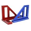 Trazador para carpintería 45 grados 90 grados escuadra regla de ángulo regla triangular trazador trazador regla de aleación de aluminio