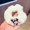 2026 Versión Coreana Lindo Scrunchie de Peluche Dibujo Animado Otoño e Invierno Goma para el Cabello Accesorio para el Cabello Diario Dulce