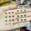 Acessórios de Arte para Unhas Laço de Resina Estampa de Leopardo DIY Tendência Decorações de Unhas Usáveis de Resina Xadrez Clássico Japonês