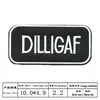 Parche de insignia transfronterizo nuevo, parche bordado, pegatinas de tela, bordado en blanco y negro, pegatinas de tela en inglés, letras en inglés rectangulares