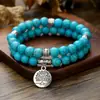 Conjunto de Pulseiras Elásticas 8mm Pedra Olho de Tigre Preto Fosco 4mm Cubo de Pedra de Ferro Preto Pulseira Masculina Feita à Mão