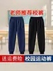 Pantalones escolares de uniforme azul marino para niños, unisex, pantalones deportivos de primavera y otoño, pantalones escolares casuales holgados para estudiantes