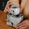 Bolsa de tela para guardar tazas de té con impresión a color, tetera, taza exprés, taza maestra, portátil para viaje