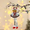 Nuevo Pin de Navidad Pequeño Colgante de Tela Muñeco Colgante para Árbol de Navidad Suministros de Decoración Navideña