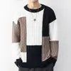 Estilo transfronteiriço mais vendido Suéter de malha masculino gola alta solto Tricô masculino plus size Venda direta da fábrica