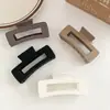 Pinza de Garra Cuadrada Moderna 10.5 Esmerilada Pinza de Tiburón Acrílica Pasador para la Parte Posterior de la Cabeza Accesorio para el Cabello para Mujer
