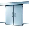 Puerta Eléctrica Deslizante de Doble Hoja Industrial para Almacén Frigorífico Habitación Refrigerada Cadena de Frío Almacén Puerta de Empuje-Tirón Fábrica de Origen Venta al por Mayor Aleación de Aluminio