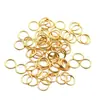 Anel fechado de aço inoxidável boca chata anel único argola de pular anel de aço titânio círculo de boca fechada pode ser aberto acessórios de joias diy anel feito à mão