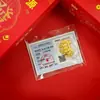 Pegatinas para teléfono chapadas en oro de 999, láminas doradas temáticas de princesa "Por favor, hazte rico", pegatinas de refrigerador de la fortuna, tarjetas doradas de tesoro, regalos, venta al por mayor