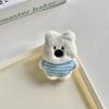 Accesorios de Peluche West Highland de Vestir de Dibujos Animados Broche DIY Llavero de Cachorro Lindo Accesorios para Bolsos Bufandas Zapatos