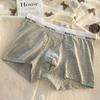 7A Antibacteriano talla grande Bóxer Ropa interior de algodón Clase A para hombre Ropa interior de algodón para hombre Algodón para hombre Transpirable Sin marcas Cintura media