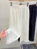 Pantalones Casuales Elásticos de Cintura Alta Versátiles Estilo Coreano Otoño 2026 para Mujer, Pantalones Cropped de Pierna Ancha Simples y Elegantes