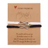 Pulsera tejida a mano de 8 caracteres transfronteriza, pulsera trenzada de Nudo Tai Chi, nudo plano, pulsera de amistad para exportación, pulsera de pareja
