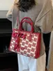 Bolsa de Tote Festiva Roja para Mujer 2026 Modelo Nuevo Ceremonia de Boda Bolsa para Dama de Honor Moda de Nicho Bolso de Hombro Festivo para Novia