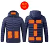 Chaqueta calefactora inteligente de invierno con calefacción eléctrica, chaqueta calefactora de algodón con temperatura constante y acolchado USB, para hombres y mujeres.