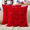 Funda de almohada para el Día de la Independencia Estilo Americano Pentagrama Acolchado Cojín 3D para Hogar Sala de Estar, Más Vendido en Amazon