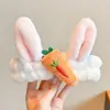 Diadema de Felpa de Dibujos Animados para Lavado Facial de Niñas, Lindo y Dulce Sapo, Diadema para Baño de Bebé, Anti-Humedad