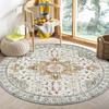 Alfombra Redonda Transfronteriza Estilo Étnico Persa Sala de Estar Resistente a la Suciedad Resistente al Desgaste Alfombra para Mesa de Té Perdí Decorativa Fácil Cuidado Manta de Noche