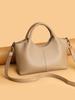 Bolsa de Mão Elegante de Couro Macio Estilo Novo para Mulheres, Bolsa Transversal Leve para o Dia a Dia, Bolsa Pequena para Senhoras