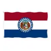 Venta al por mayor transfronteriza de artículos en stock de gran demanda: Bandera de EE. UU. 3x5 pies Tela de Pongee 100D, Banderas de Todos los Estados de los Estados Unidos