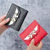 Carteira Curta Feminina 2026 Nova Moda Simples Bolsa de Mão com Decoração de Laço Porta-Cartões Múltiplos Carteira Peça Única