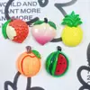 Acessórios de Resina Frutas Pêssego Maçã Melancia Brilhantes Simulados para Faixa de Cabelo, Presilha, Capa de Celular, Decoração de Copo d'Água