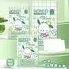 Alfombrilla de baño desechable 10 piezas de tamaño grande perro de orejas grandes Sanrio alfombrilla de limpieza sanitaria para inodoro sin pegamento