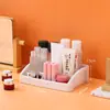 Caja de almacenamiento de escritorio, transparente y simple, organizador tipo cajón para cosméticos, joyería, lápiz labial, artículos varios, papelería y artículos varios