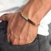 Europa y Estados Unidos ventas calientes transfronterizas ins simple acero inoxidable cadena de amor diseño nicho pulsera para pareja juego de 2 piezas