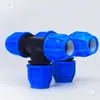 Accesorios para tubería de PE junta en T igual para tubería de agua unión unión para tubería de agua de flujo libre conector rápido de inserción accesorios de plástico